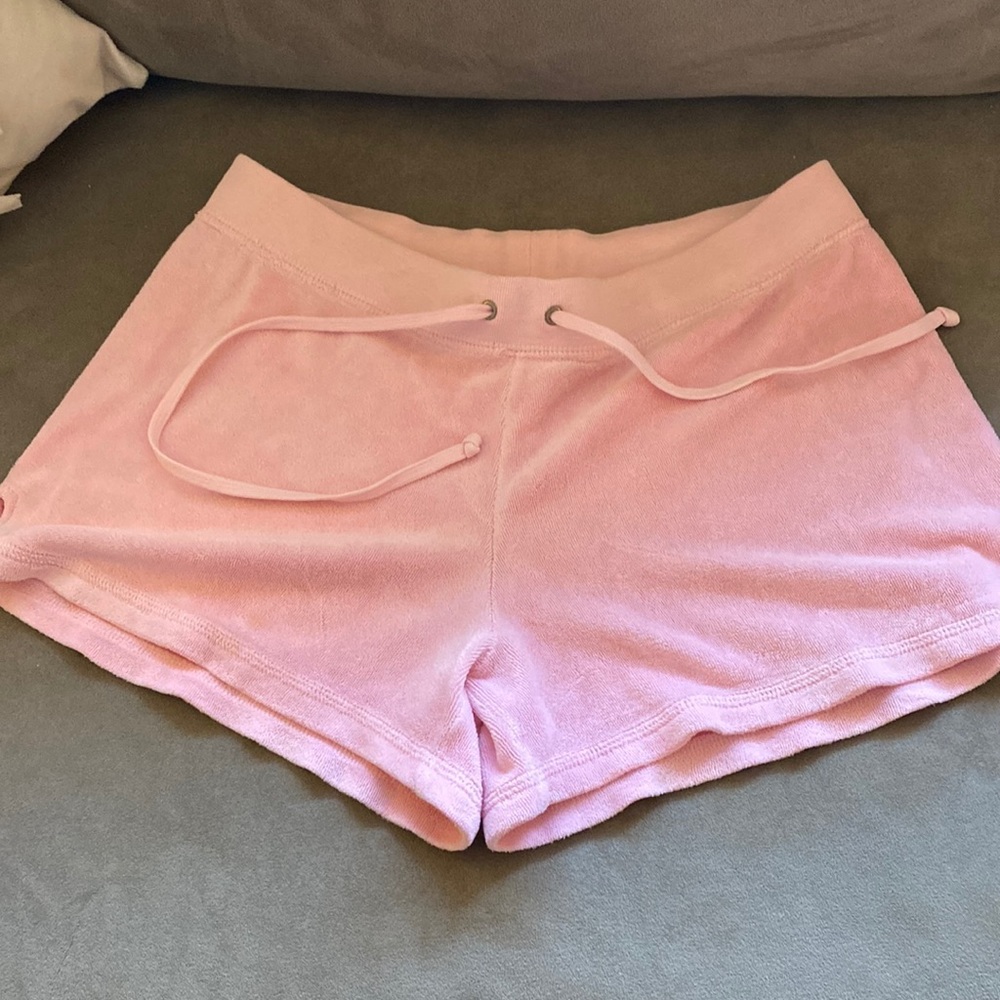 Juicy couture pink small terrycloth shorts